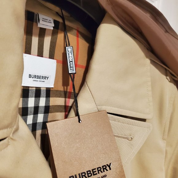 Burberry Islington Trench Coat Short women size 10US - Picture 4 of 10